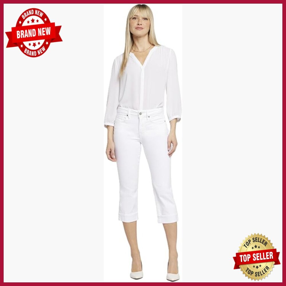 Plus Size Straight Ankle Jeans With Slimming Technology, Mid Rise